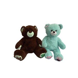 Thin Mint Build-A-Bear Set Of Two Plush Toys Brown & Green Girl Scouts Collectib